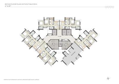 Image of 990 Sq.ft 2 BHK Apartment / Flat for sale in Eternia At Kalpataru Parkcity, Kolshet, Thane for Rs. 11000000