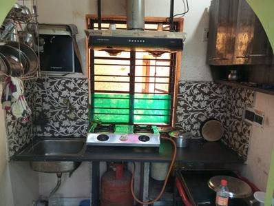 Kitchen Image of 1250 Sq.ft 3 BHK Apartment / Flat for sale in Purba Barisha Kolkata for Rs. 4200000
