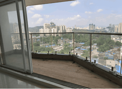Image of 1550 Sq.ft 3 BHK Apartment / Flat for rent in Soham Crystal Spires, Thane West, Thane for Rs. 95000