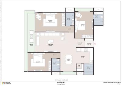 Image of 2799 Sq.ft 3 BHK Apartment / Flat for sale in Paldi, Ahmedabad for Rs. 20200000