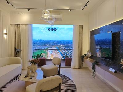 Living Room Image of 980 Sq.ft 3 BHK Apartment / Flat for sale in Ajmera Manhattan, Wadala East Mumbai for Rs. 41000000