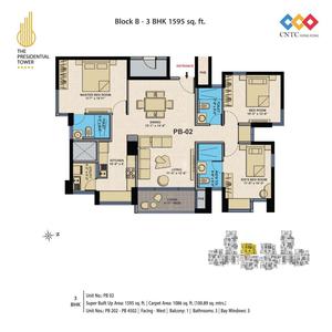 Image of 3055 Sq.ft 4 BHK Apartment / Flat for sale in The Presidential Tower, Yeswanthpur, Bengaluru for Rs. 47900000