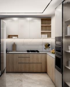 Kitchen Image of 1450 Sq.ft 3 BHK Apartment / Flat for sale in Yashada Dreamsong, Mamurdi Pune for Rs. 8800000