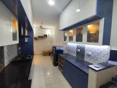 Kitchen Image of 1355 Sq.ft 2 BHK Apartment / Flat for rent in L And T Raintree Boulevard, Sahakara Nagar Bengaluru for Rs. 65000