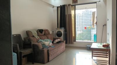 Living Room Image of 745 Sq.ft 1 BHK Apartment / Flat for rent in Giriraj Icon, Kharghar Navi Mumbai for Rs. 30000