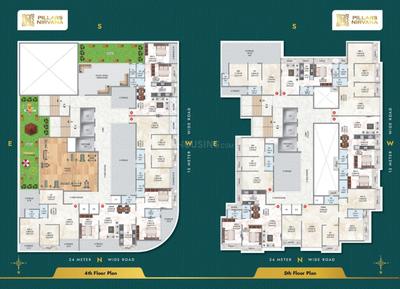 Image of 1185 Sq.ft 2 BHK Apartment / Flat for sale in Pillars Nirvana, Pushpak Nagar, Navi Mumbai for Rs. 9800000