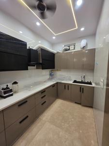 Kitchen Image of 500 Sq.ft 1 BHK Builder Floor for rent in Ramesh Nagar New Delhi for Rs. 23500