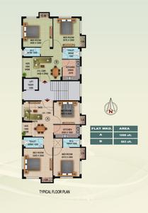Image of 883 Sq.ft 2 BHK Apartment / Flat for sale in Vinayak Enclave, Lake Gardens, Kolkata for Rs. 7300000