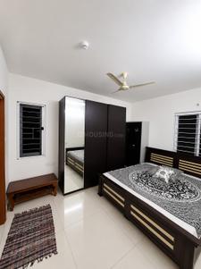 Bedroom Image of 1250 Sq.ft 2 BHK Apartment / Flat for rent in Aparna Sarovar Zenith, Nallagandla Hyderabad for Rs. 60000