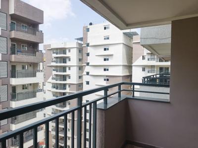 Balcony Image of 1990 Sq.ft 3 BHK Apartment / Flat for rent in Spectra, Financial District Hyderabad for Rs. 85000