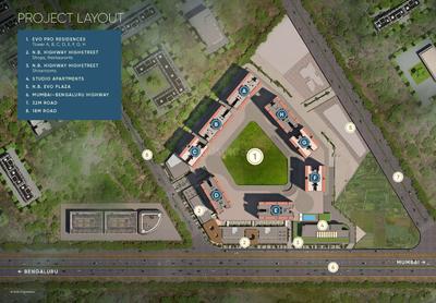 Image of 1130 Sq.ft 2 BHK Apartment / Flat for sale in Yashada EVO, Punawale, Pune for Rs. 8900000