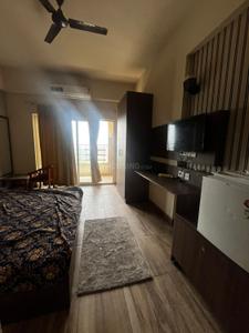 Bedroom Image of 440 Sq.ft 1 RK Studio for rent in Paramount Golfforeste Oak &amp; Pine, Surajpur Greater Noida for Rs. 15000