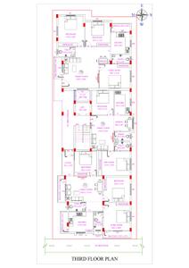 Floor Plan Image of 1147 Sq.ft 3 BHK Apartment / Flat for sale in Perumbakkam Chennai for Rs. 7100000