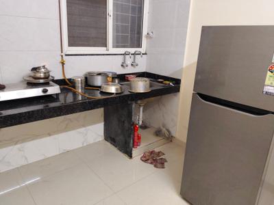 Kitchen Image of 650 Sq.ft 1 BHK Apartment / Flat for rent in Gangotree Pooja Niwas, Katraj Pune for Rs. 18000