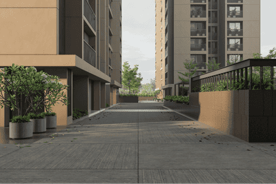 Image of 1360 Sq.ft 2 BHK Apartment / Flat for sale in Shyaswa Savera Prarambh, Ghuma, Ahmedabad for Rs. 5500000
