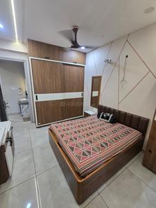 Bedroom Image of 1300 Sq.ft 3 BHK Apartment / Flat for rent in Vaishnodevi Kingston, Pal Gam Surat for Rs. 52000