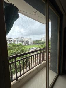 Balcony Image of 1150 Sq.ft 3 BHK Apartment / Flat for rent in Sunpharma Road Vadodara for Rs. 18000