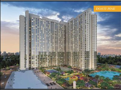 Image of 568 Sq.ft 2 BHK Apartment / Flat for sale in Dosti West County, Thane West, Thane for Rs. 9800000