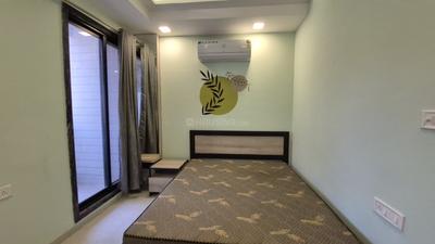 Bedroom Image of 400 Sq.ft 1 BHK Builder Floor for rent in Mahalakshmi Nagar Indore for Rs. 22000