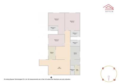 Image of 2089 Sq.ft 3 BHK Apartment / Flat for sale in Sobha Casa Paradiso by Sobha Limited, R.K. Hegde Nagar, Bengaluru for Rs. 38000000