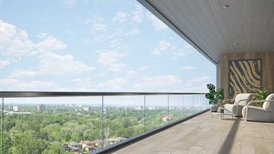 Balcony Image of 3100 Sq.ft 4 BHK Apartment / Flat for sale in Vesu Surat for Rs. 20119000