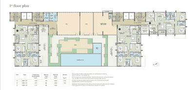 Image of 1280 Sq.ft 3 BHK Apartment / Flat for sale in Sureka The Quartet, Prince Anwar Shah Connector, Kolkata for Rs. 23500000