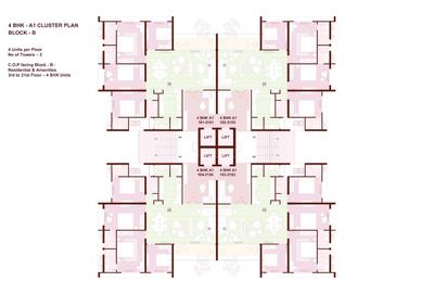Image of 3545 Sq.ft 4 BHK Apartment / Flat for sale in Bopal, Ahmedabad for Rs. 18965000