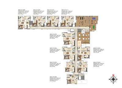 Image of 1359 Sq.ft 3 BHK Apartment / Flat for sale in DRA Astra, Madhavaram, Chennai for Rs. 11800000