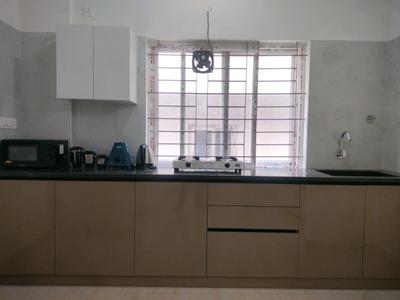 Kitchen Image of 640 Sq.ft 1 BHK Apartment / Flat for rent in K R Puram Bengaluru for Rs. 28000