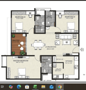 Image of 2145 Sq.ft 4 BHK Apartment / Flat for sale in Sholinganallur, Chennai for Rs. 18500000
