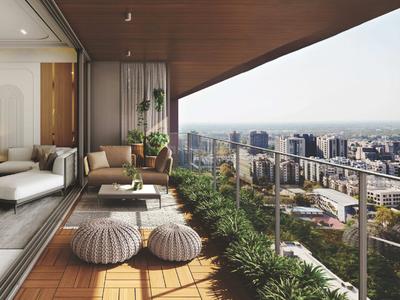 Balcony Image of 4236 Sq.ft 4 BHK Apartment / Flat for sale in Thaltej Ahmedabad for Rs. 31800000