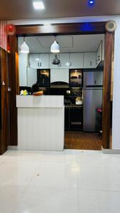 Kitchen Image of 1180 Sq.ft 2 BHK Apartment / Flat for sale in UPAVP Vrindavan Yojna, Roberts Lines Lucknow for Rs. 6800000