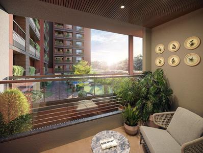 Balcony Image of 1760 Sq.ft 3 BHK Apartment / Flat for sale in Artiz Arcelia, Shilaj Ahmedabad for Rs. 9152000