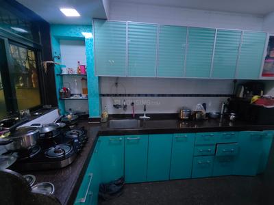 Kitchen Image of 800 Sq.ft 2 BHK Apartment / Flat for rent in Arihant Mahavir Vaibhav, Kopar Khairane Navi Mumbai for Rs. 52000