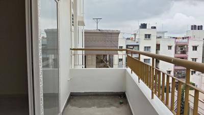 Balcony Image of 1350 Sq.ft 2 BHK Apartment / Flat for rent in Kaggadasapura Bengaluru for Rs. 45000