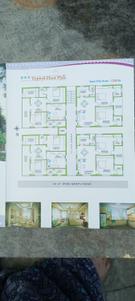 Floor Plan Image of 1200 Sq.ft 2 BHK Apartment / Flat for sale in SVN Colony Guntur for Rs. 6200000
