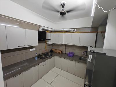 Kitchen Image of 1760 Sq.ft 3 BHK Apartment / Flat for rent in Sthapatya Bliss, Shilaj Ahmedabad for Rs. 35000