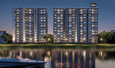 Image of 1544 Sq.ft 3 BHK Apartment / Flat for sale in RWD Waterfront, Kolathur, Chennai for Rs. 12600000