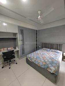 Bedroom Image of 1350 Sq.ft 3 BHK Apartment / Flat for rent in Adani Amogha, Shantigram Ahmedabad for Rs. 60000