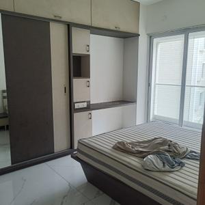Bedroom Image of 1400 Sq.ft 3 BHK Apartment / Flat for rent in Rainbow Pebbles, Bavdhan Pune for Rs. 40000
