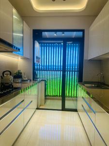 Kitchen Image of 750 Sq.ft 2 BHK Apartment / Flat for sale in Purva Panorama, Thane West Thane for Rs. 16900000