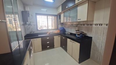 Kitchen Image of 1550 Sq.ft 3 BHK Apartment / Flat for rent in Samarth Aangan, Andheri West Mumbai for Rs. 160000