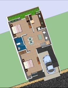 Floor Plan Image of 1500 Sq.ft 3 BHK Independent House for sale in Bijnor Lucknow for Rs. 4500000