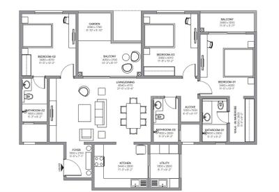 Image of 1914 Sq.ft 3 BHK Apartment / Flat for sale in Sobha Neopolis, Panathur, Bengaluru for Rs. 29800000