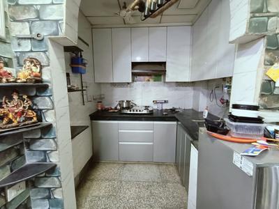 Kitchen Image of 950 Sq.ft 2 BHK Builder Floor for rent in Jhilmil Colony New Delhi for Rs. 18000