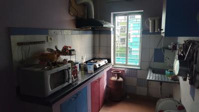Kitchen Image of 1110 Sq.ft 3 BHK Apartment / Flat for sale in Purbalok Kolkata for Rs. 7200000