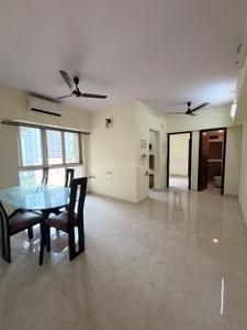 Living Room Image of 600 Sq.ft 1 BHK Apartment / Flat for rent in Lodha Amara, Kolshet Thane for Rs. 28000