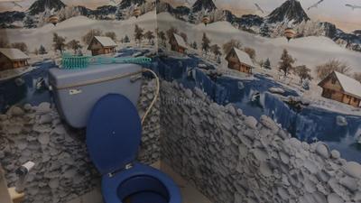 Bathroom Image of 385 Sq.ft 1 RK Apartment / Flat for rent in Keshtopur Kolkata for Rs. 6153