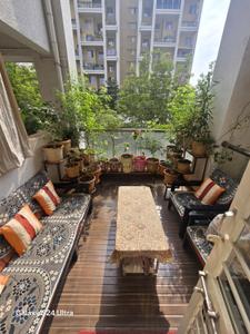 Balcony Image of 1200 Sq.ft 3 BHK Apartment / Flat for rent in Kumar Princeville, Moshi Pune for Rs. 45000