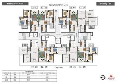 Image of 1011 Sq.ft 2 BHK Apartment / Flat for sale in Kumar Primeview, Hadapsar, Pune for Rs. 6499000